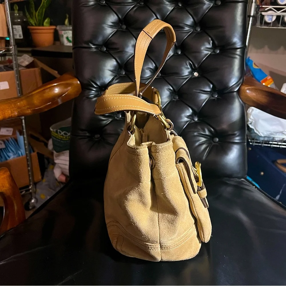 Vintage COACH Soho Suede Cargo Tote‎